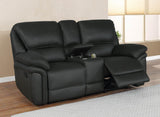 Not Assigned Charcoal Breton Motion Loveseat W/ Console