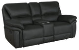 Not Assigned Charcoal Breton Motion Loveseat W/ Console