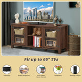TV Stand Entertainment Center for Tvs up to 65 Inch with Storage Cabinets