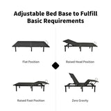 Queen Size Adjustable Bed Base Frame with Wireless Remote Control