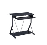 Computer Desk with Keyboard Tray Black
