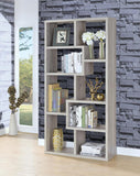 Theo 10-shelf Bookcase Grey Driftwood
