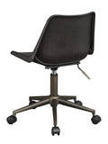 Adjustable Height Office Chair with Casters Brown and Rustic Taupe