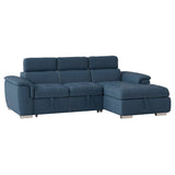 8228BU-2-Piece Sectional with Pull-out Bed and Hidden Storage
