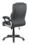Adjustable Height Office Chair with Padded Arm Grey and Black