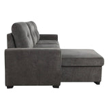 9402DGY 2-Piece Reversible Sectional with Storage