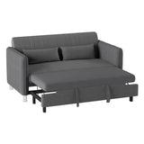 9406BRG-3CL Convertible Studio Sofa with Pull-out Bed