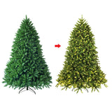 5/6 Feet Artificial Fir Christmas Tree with LED Lights and 600/1250 Branch Tips