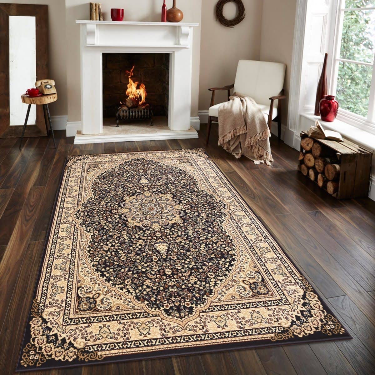 Persian Style Traditional Oriental Medallion Area Rug Empire 750 - Context USA - AREA RUG by MSRUGS