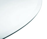 Round Glass Table Top Clear