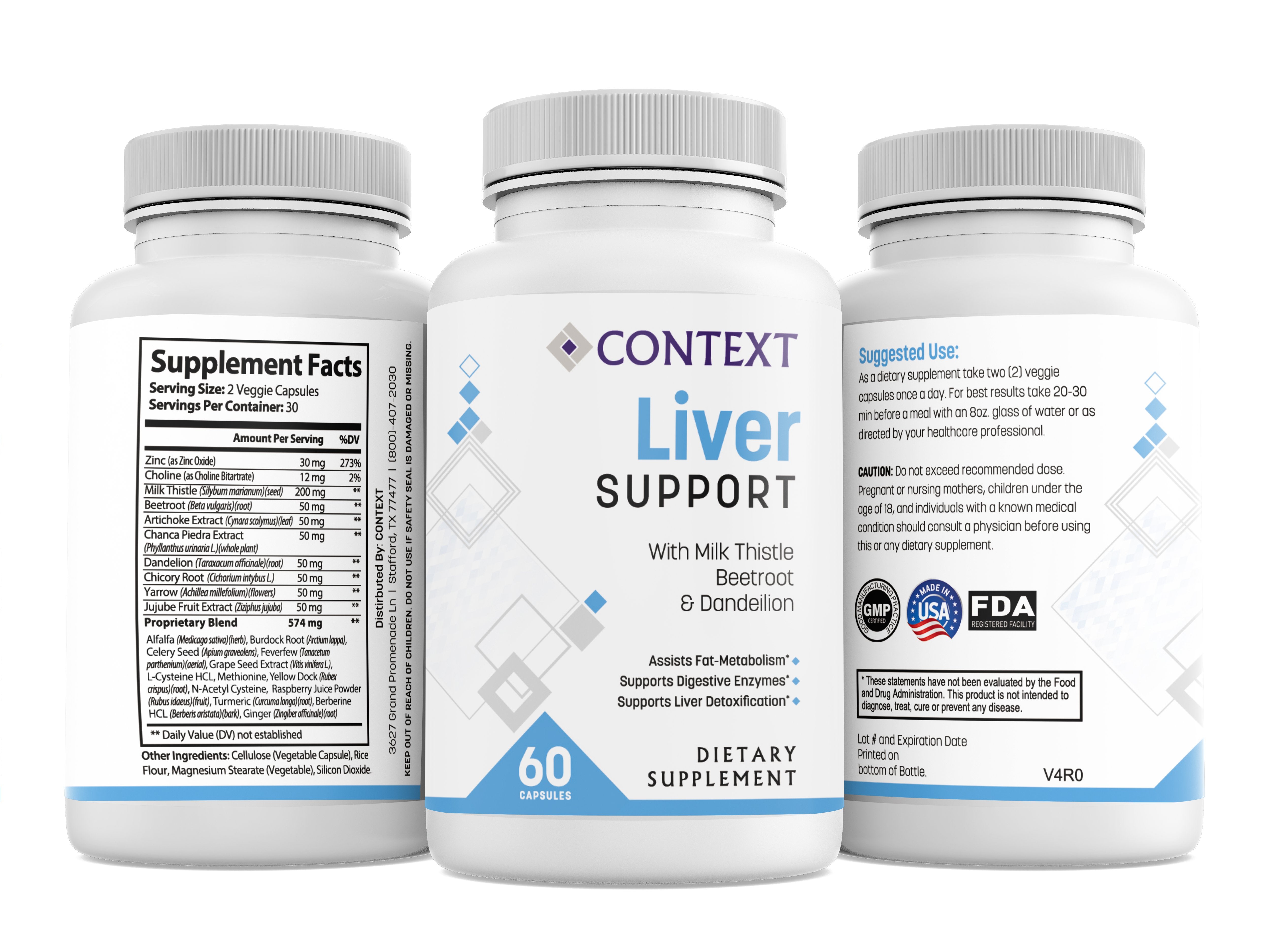 Context Liver Support Supplement - 60 Count