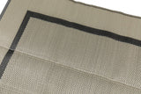 Border Design Gray/Charcoal Gray Reversible Indoor/Outdoor Mat Area Rug with Bag
