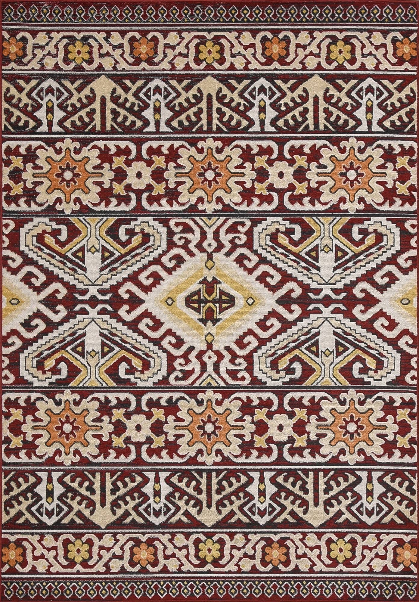 Persian Style Traditional Oriental Medallion Area Rug KLM 850 - Context USA - AREA RUG by MSRUGS
