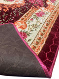 Context Oriental Magenta 6'.6" x 10' Rug Soft Cozy Carved Design