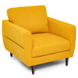 Modern Upholstered Accent Chair Single Sofa Armchair