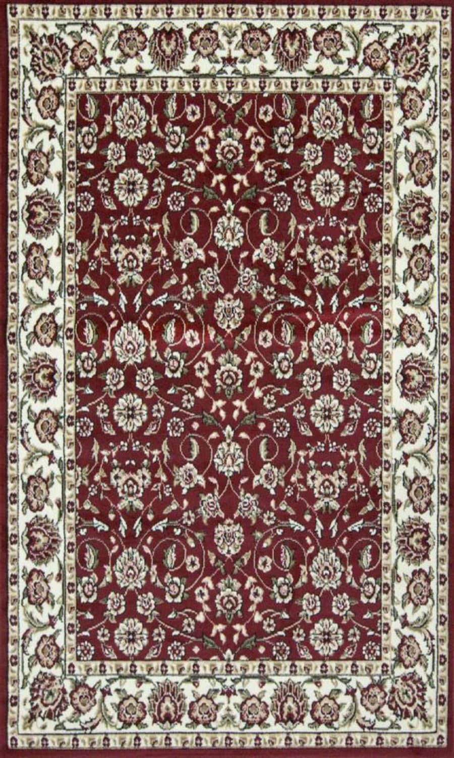 Sun Ray Outline Red Area Rug Nairobi 1162 - Context USA - Area Rug by MSRUGS