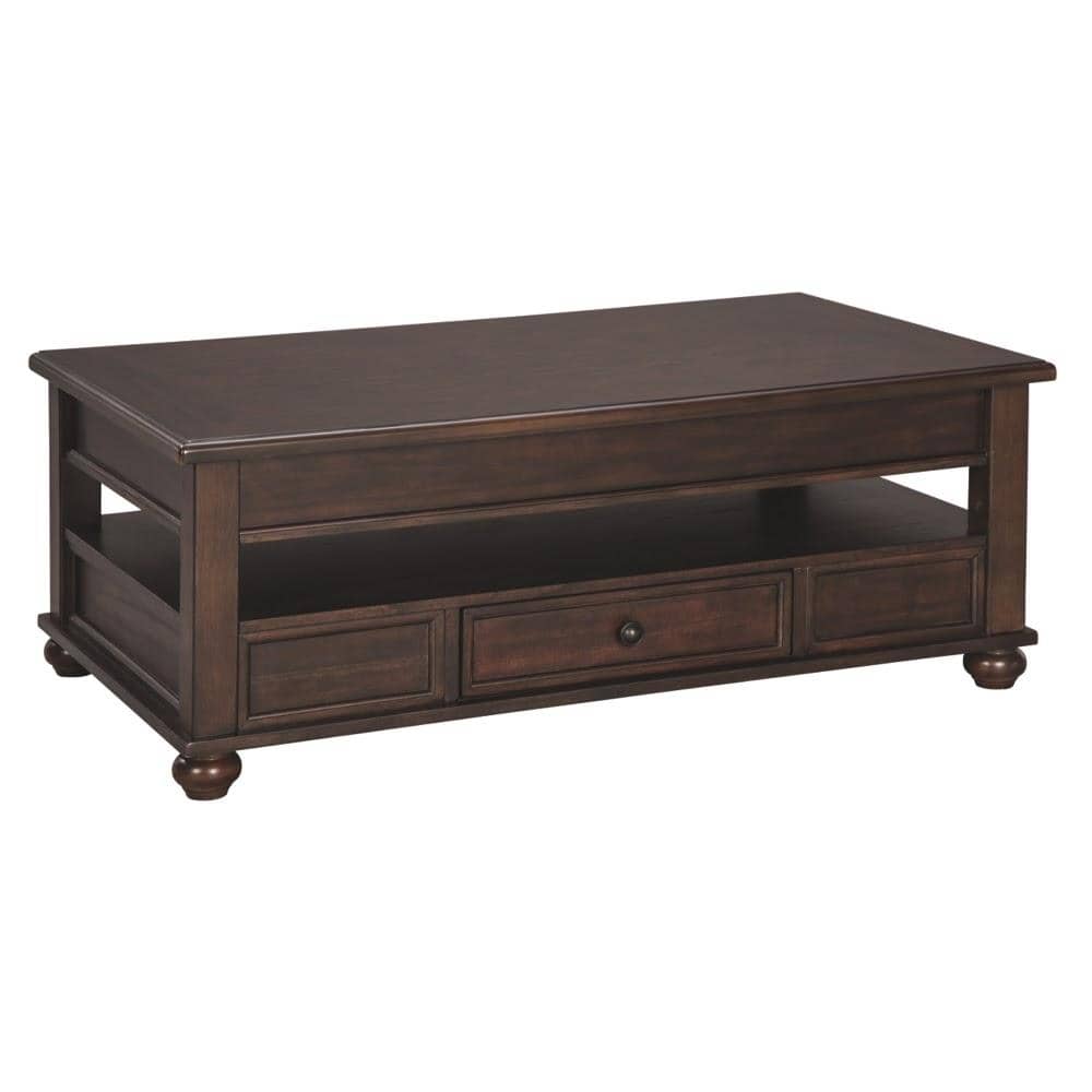 Lift Top Dark Brown Cocktail Table