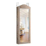 Wall/Door Mounted Jewelry Armoire Cabinet with Mirror