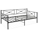 Metal Daybed Frame Twin Size with Heavy Duty Steel Slats Support