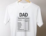 Dad Nutrition Facts Shirt for Men, Girls Dad Shirt, Funny Fathers Day Shirt, Funny Dad Tee, Father's Day Gift, Dad Shirt, Gift for Him