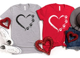 Paw Love Shirt, Paw Love Tee, Dog Lover Shirt, Gifts for Dog Lovers, Shirts for Dog Lovers, Dog Lover Shirts, Dog Lover Gifts