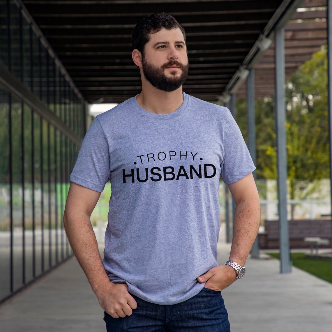 Trophy Husband Design Shirt, Gift for him, Gift for valentine, Husband design shirt, Valentine outfit, Gift for your husband