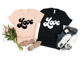 Love Couple Shirt, Cute Heart Shirt, Valentine Shirt, Gift for her, Gift for him, Couple Matching Shirt, Love Design Shirt