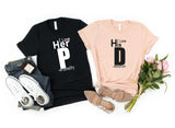 I Love His D,I Love Her P, Love his Dedication, Funny Couples Shirts, Love His Dedication, Love Her Personality, Funny Couples Tees