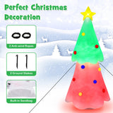 6.2 Feet Inflatable Christmas Tree with Topper Star and Lights