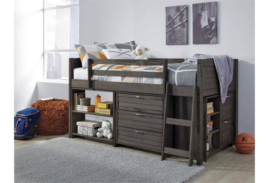 Twin Loft Bed with 1 Large Storage Drawer