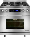 DR30DHNG 30 Inch Pro-Style Freestanding Dual-Fuel Range with 4 Sealed/Simmer Burners