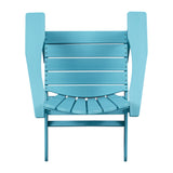 Classic Outdoor Adirondack Chair for Garden Porch Patio Deck Backyard, Weather Resistant Accent Furniture, Blue