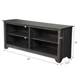 Stand TV Cabinets with 4 Storage Shelves for TVs up to 65 Inches - cement gray XH