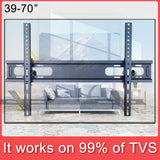 39-70" Adjustable Wall Mount Bracket TV Stand with Spirit Level