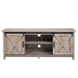 TV Console Cabinet for TVs up to 58 Inch Barn Door TV Stand with Storage