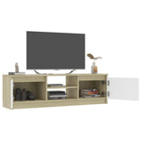 TV Cabinet Concrete Gray 47.2"x11.8"x13.9" Chipboard