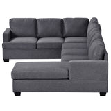 Modern Large Upholstered U-Shape Sectional Sofa, Extra Wide Chaise Lounge Couch