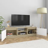TV Cabinet Concrete Gray 47.2"x11.8"x13.9" Chipboard