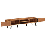 TV Cabinet 57.1"x13.8"x13.8" Solid Acacia Wood