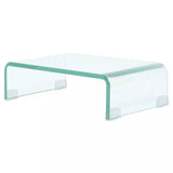 TV Stand / Monitor Riser Glass Clear 15.7