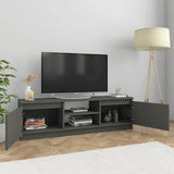 TV Cabinet Gray 47.2"x11.8"x13.9" Chipboard