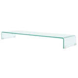 TV Stand / Monitor Riser Glass Clear 47.2
