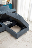 Free Combination Module Sofa L-shaped,With Storage,Dark Gray