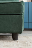 Free Combination Module Sofa L-Shape,4 seats,With Storage,Emerald