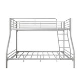 Heavy Duty Twin-Over-Full Metal Bunk Bed, Easy Assembly with Enhanced Upper-Level Guardrail