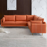 L-shaped Corner Sectional Technical leather Sofa