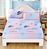 Waterproof single piece cotton bed set antibacterial bed cover protective cover dust cover anti-mite mattress cover cotton