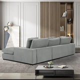 Super comfortable L-shaped Sectional sofa right hand facing