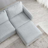 Free Combination Module Sofa L-shaped,With Storage,Grey