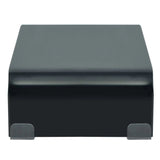 TV Stand / Monitor Riser Glass Black 15.7"x9.8"x4.3"